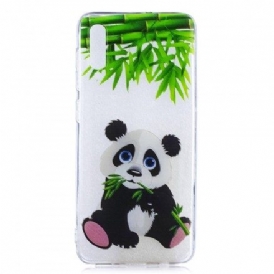 Skal För Samsung Galaxy A50 Transparent Panda Ät