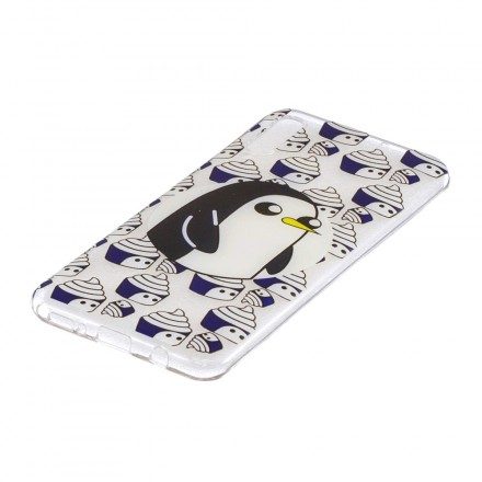 Skal För Samsung Galaxy A50 Transparenta Pingviner