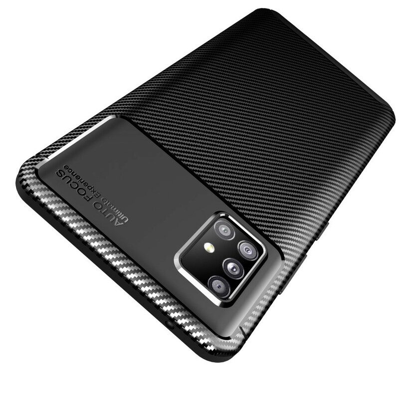 Skal För Samsung Galaxy A51 5G Flexibel Kolfiberstruktur