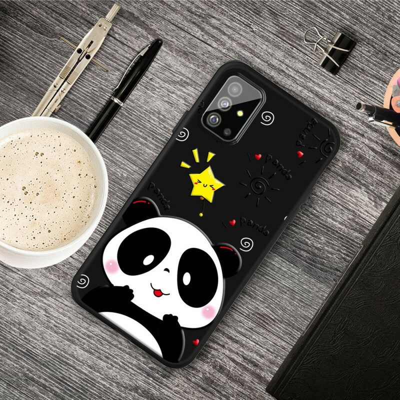 Skal För Samsung Galaxy A51 Panda Star