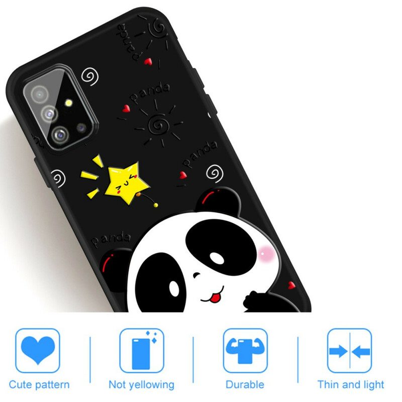 Skal För Samsung Galaxy A51 Panda Star