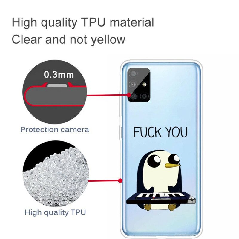 Skal För Samsung Galaxy A51 Pingvin Knullar Dig
