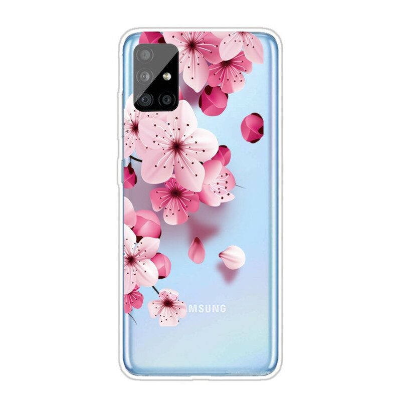 Skal För Samsung Galaxy A51 Små Rosa Blommor