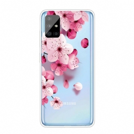 Skal För Samsung Galaxy A51 Små Rosa Blommor