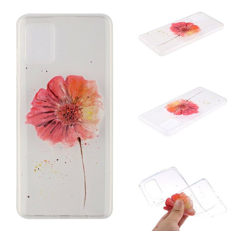 Skal För Samsung Galaxy A51 Sömlöst Blommönster I Akvarell