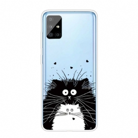 Skal För Samsung Galaxy A51 Titta På Katterna