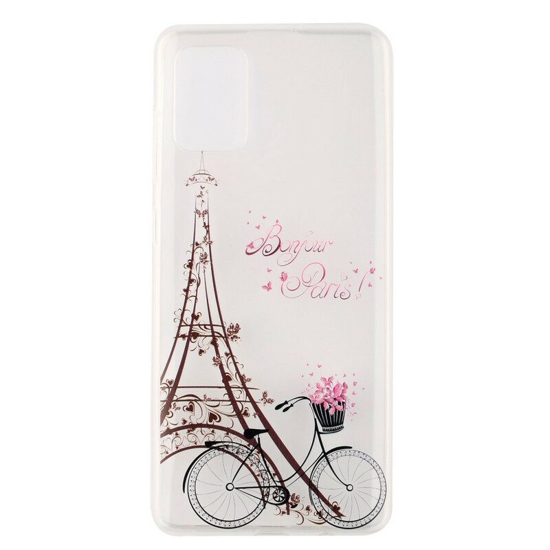 Skal För Samsung Galaxy A51 Transparent Bonjour Paris