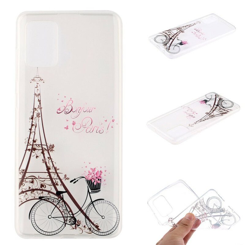 Skal För Samsung Galaxy A51 Transparent Bonjour Paris