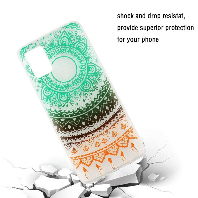 Skal För Samsung Galaxy A51 Transparent Mörkfärgad Mandala