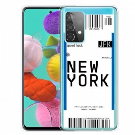 Skal För Samsung Galaxy A52 4G / A52 5G / A52s 5G Boardingkort Till New York