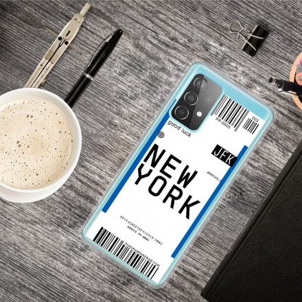 Skal För Samsung Galaxy A52 4G / A52 5G / A52s 5G Boardingkort Till New York