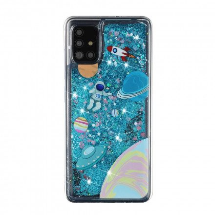 Skal För Samsung Galaxy A52 4G / A52 5G / A52s 5G Glitterutrymme