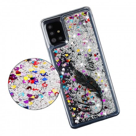 Skal För Samsung Galaxy A52 4G / A52 5G / A52s 5G Liv & Kärlek Glitter