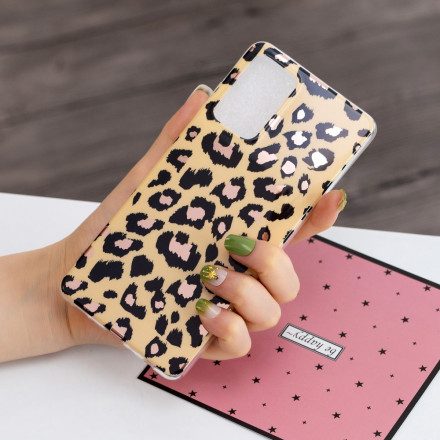 Skal För Samsung Galaxy A52 4G / A52 5G / A52s 5G Marmor I Leopardstil