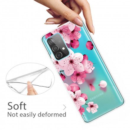 Skal För Samsung Galaxy A52 4G / A52 5G / A52s 5G Små Rosa Blommor