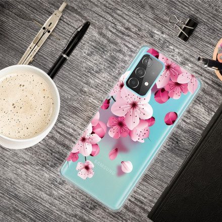 Skal För Samsung Galaxy A52 4G / A52 5G / A52s 5G Små Rosa Blommor