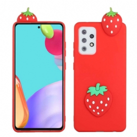 Skal För Samsung Galaxy A53 5G 3d Strawberry