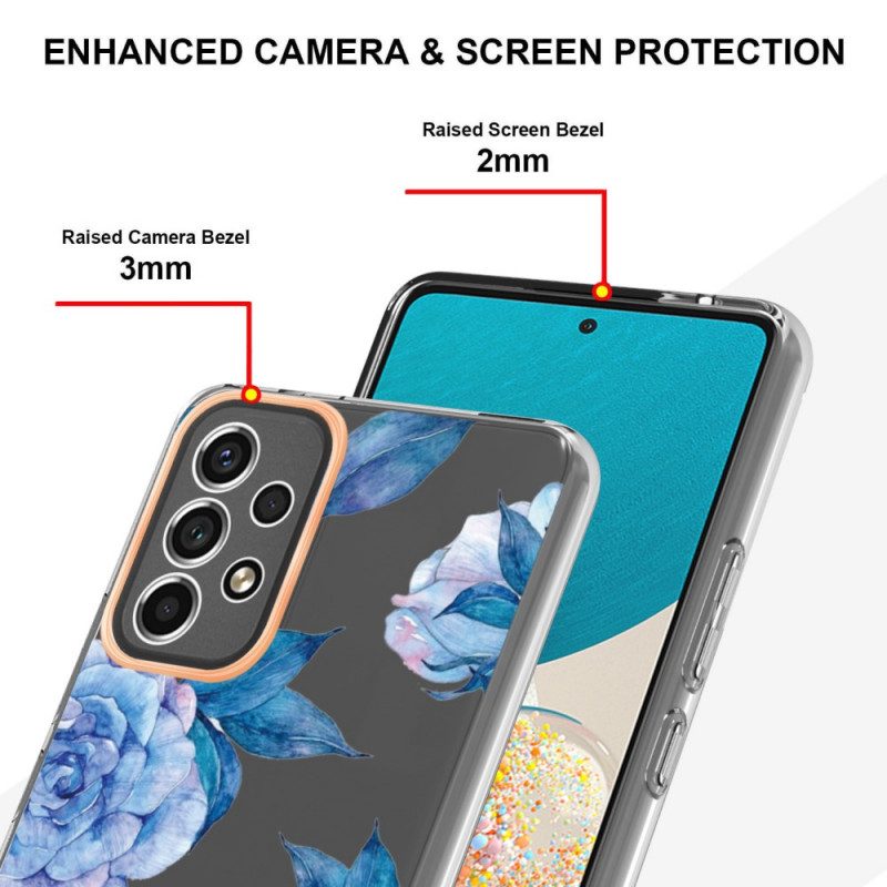 Skal För Samsung Galaxy A53 5G Blomtransparent