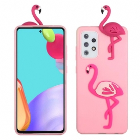 Skal För Samsung Galaxy A53 5G Flamingo 3d