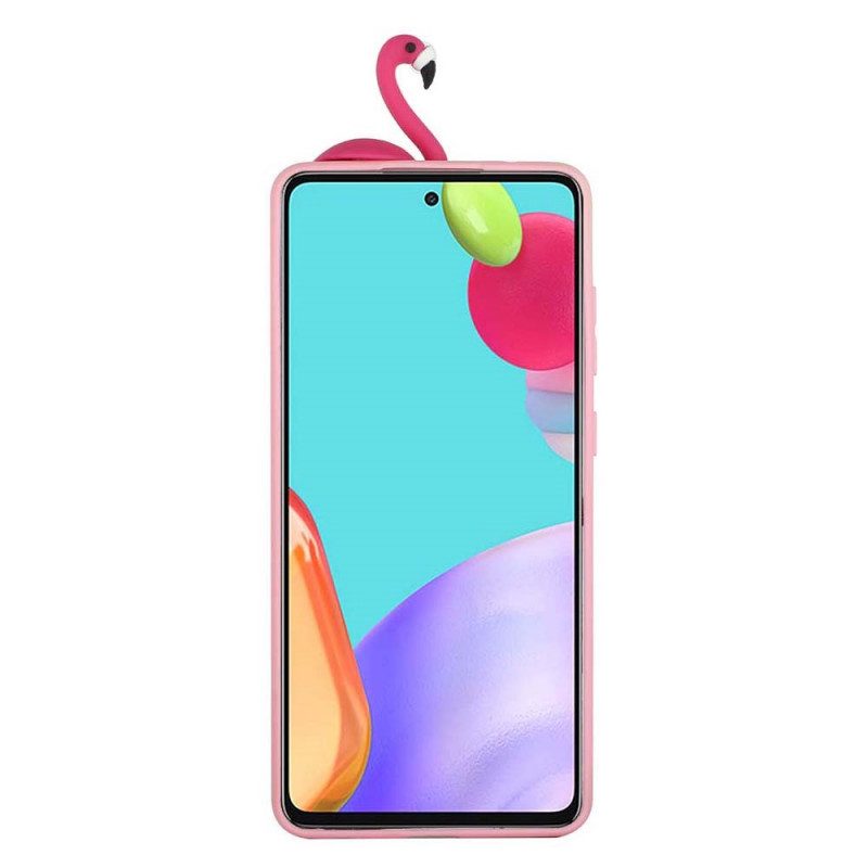 Skal För Samsung Galaxy A53 5G Flamingo 3d