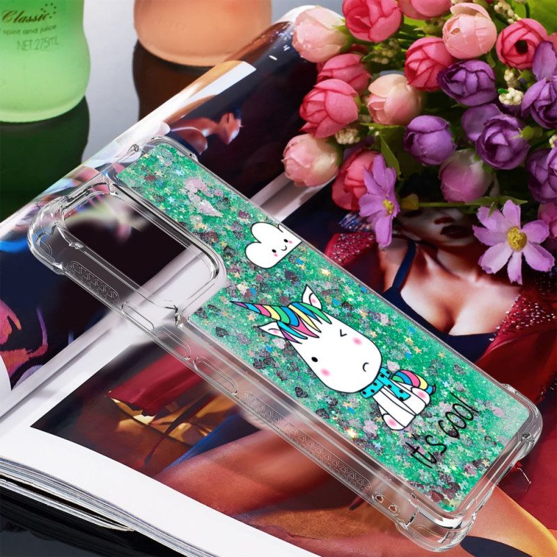 Skal För Samsung Galaxy A53 5G Glitter Enhörning