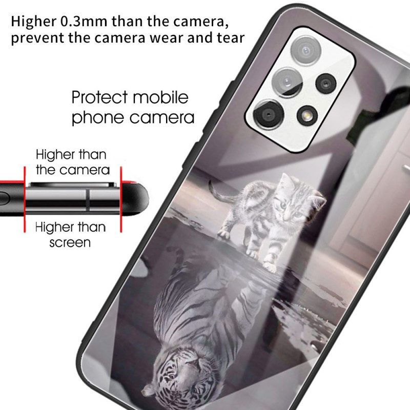 Skal För Samsung Galaxy A53 5G Härdat Glas Ernest The Tiger