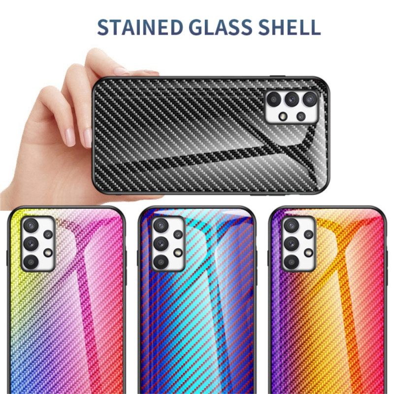 Skal För Samsung Galaxy A53 5G Kolfiberhärdat Glas