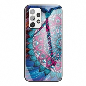 Skal För Samsung Galaxy A53 5G Mandala I Härdat Glas