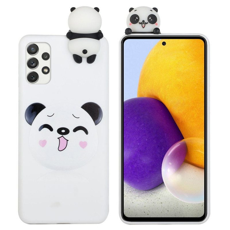 Skal För Samsung Galaxy A53 5G Panda Fun 3d