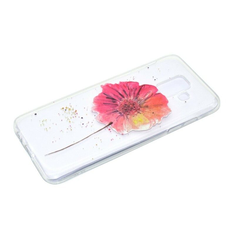 Skal För Samsung Galaxy A6 Sömlöst Blommönster I Akvarell