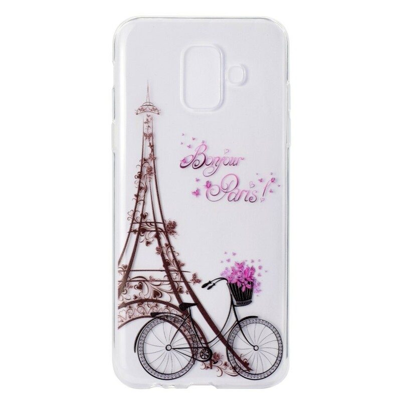 Skal För Samsung Galaxy A6 Transparent Bonjour Paris