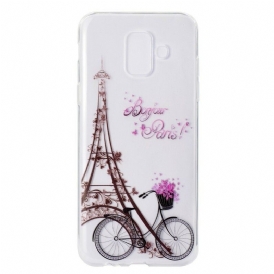 Skal För Samsung Galaxy A6 Transparent Bonjour Paris