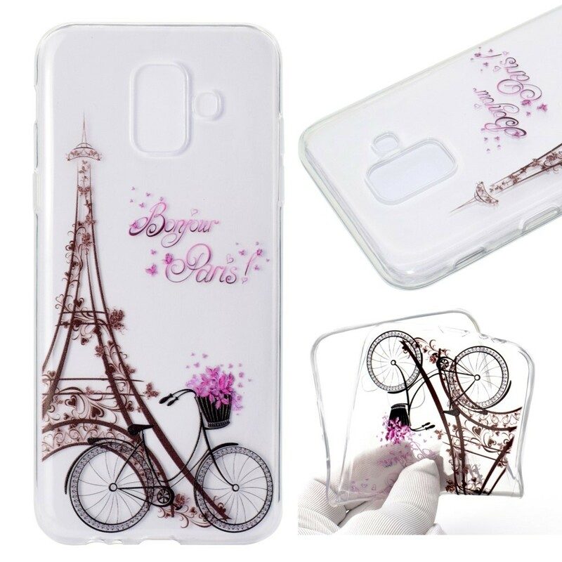 Skal För Samsung Galaxy A6 Transparent Bonjour Paris