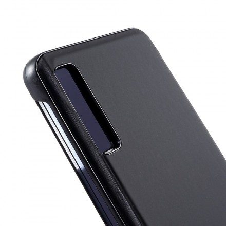 Skal För Samsung Galaxy A7 Spegel Och Lädereffekt