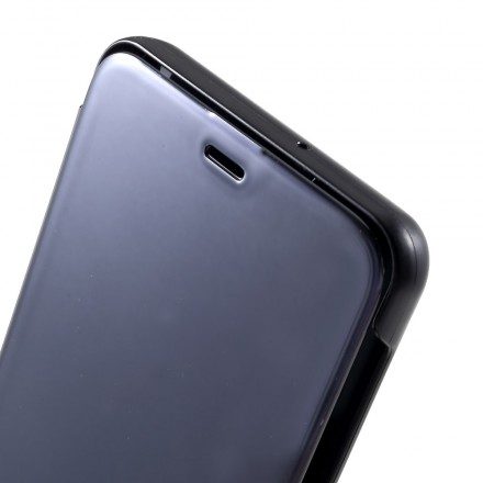 Skal För Samsung Galaxy A7 Spegel Och Lädereffekt