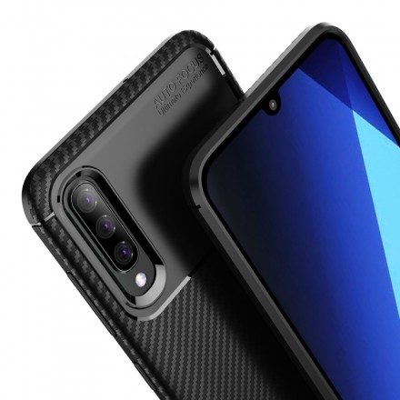 Skal För Samsung Galaxy A70 Flexibel Kolfiberstruktur