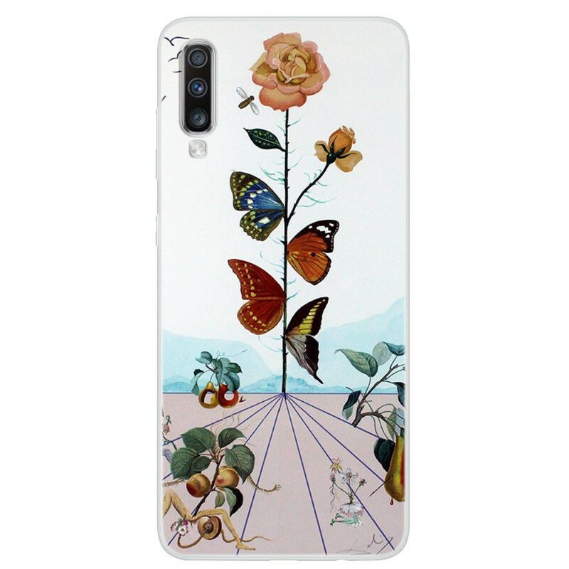Skal För Samsung Galaxy A70 Naturfjärilar