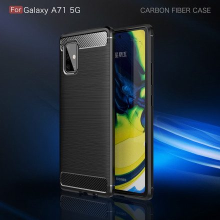 Skal För Samsung Galaxy A71 5G Borstad Kolfiber