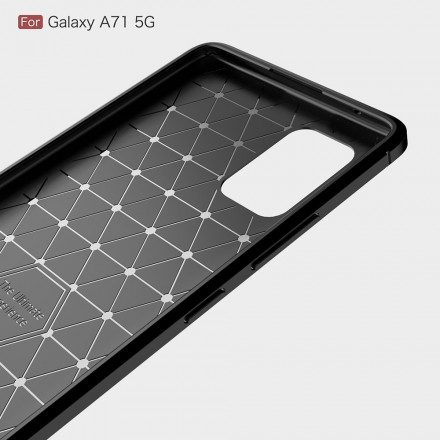 Skal För Samsung Galaxy A71 5G Borstad Kolfiber