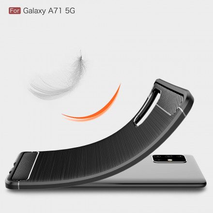 Skal För Samsung Galaxy A71 5G Borstad Kolfiber