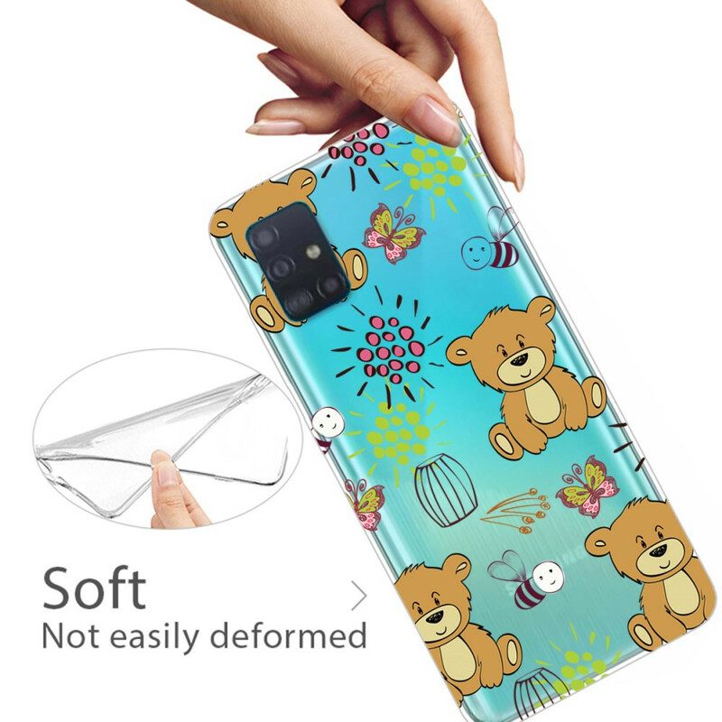 Skal För Samsung Galaxy A71 Teddy Bears Top