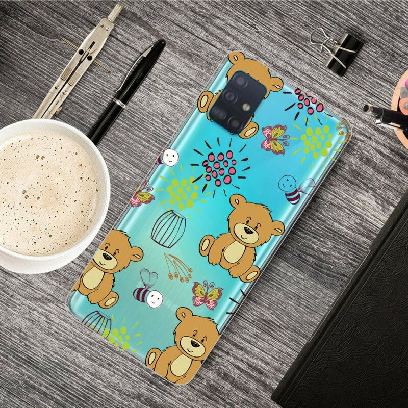 Skal För Samsung Galaxy A71 Teddy Bears Top