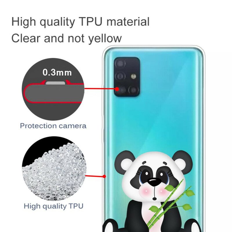 Skal För Samsung Galaxy A71 Transparent Sad Panda