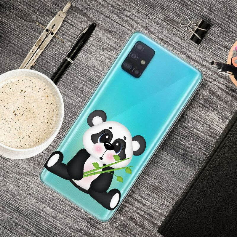 Skal För Samsung Galaxy A71 Transparent Sad Panda