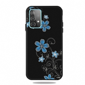 Skal För Samsung Galaxy A72 4G / 5G Blå Blommor