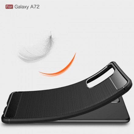 Skal För Samsung Galaxy A72 4G / 5G Borstad Kolfiber