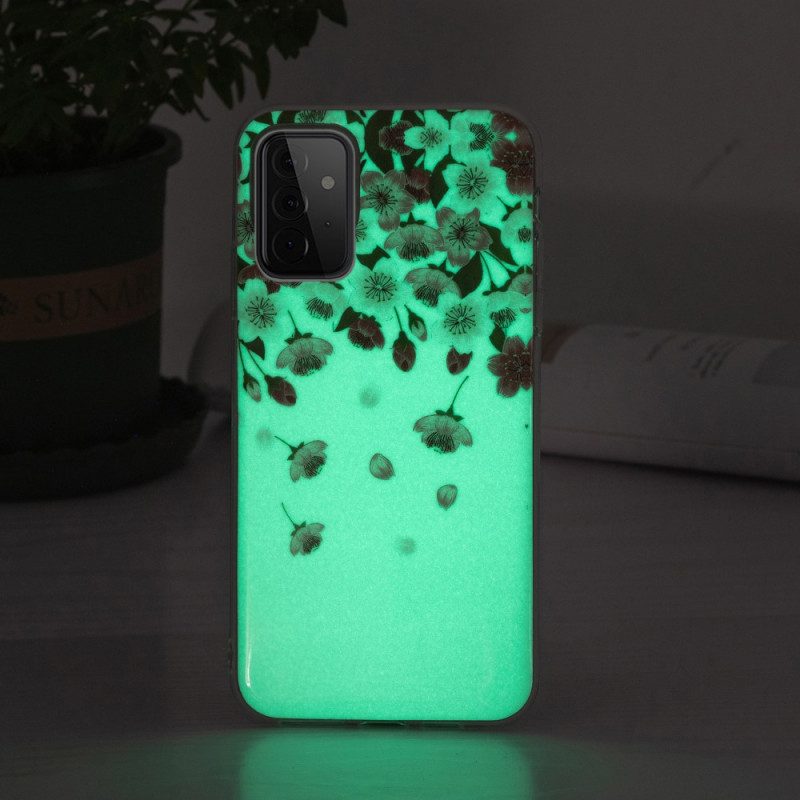 Skal För Samsung Galaxy A72 4G / 5G Fluorescerande Blommor