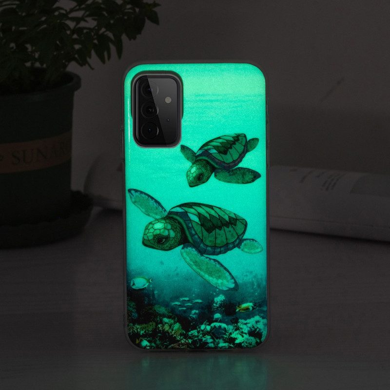 Skal För Samsung Galaxy A72 4G / 5G Fluorescerande Sköldpaddor