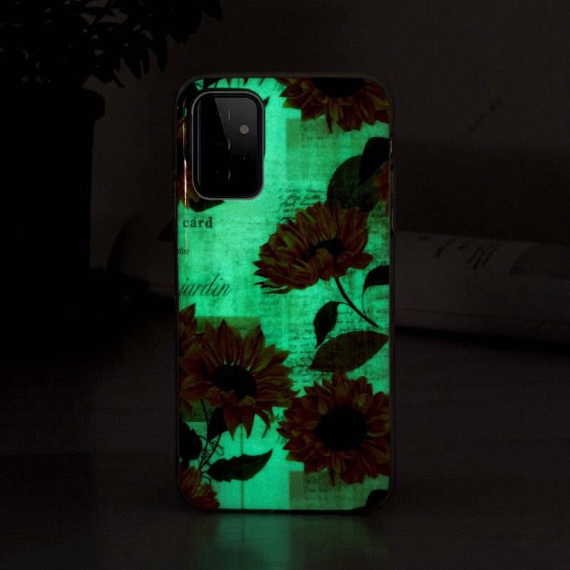 Skal För Samsung Galaxy A72 4G / 5G Fluorescerande Solrosor