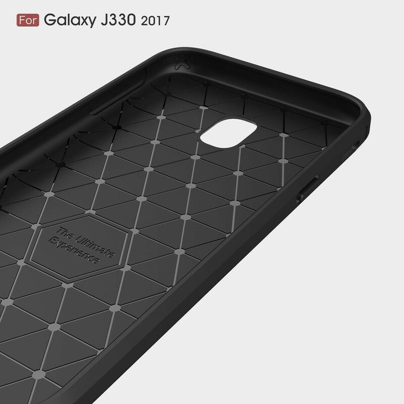 Skal För Samsung Galaxy J3 2017 Borstad Kolfiber